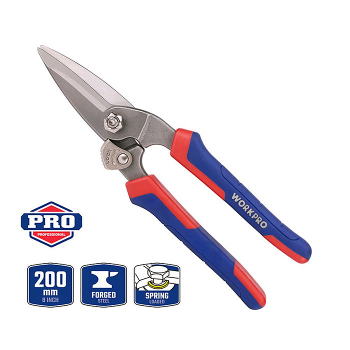 Workpro Tijeras Multifunción Forjadas 200 mm Acero Mango Bimaterial