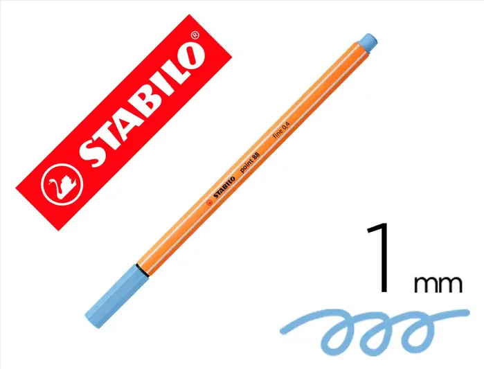 Stabilo Point 88 Rotulador Punta Fina Azul Claro 10 Unidades Stabilo Point 88 Rotulador Punta Fina Azul Claro 10 Unidades