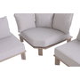DKD Home Decor Set de Sofá Esquinero de 4 Piezas en Aluminio y Olefinas Marrón