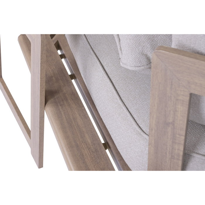 DKD Home Decor Set de Sofá Esquinero de 4 Piezas en Aluminio y Olefinas Marrón