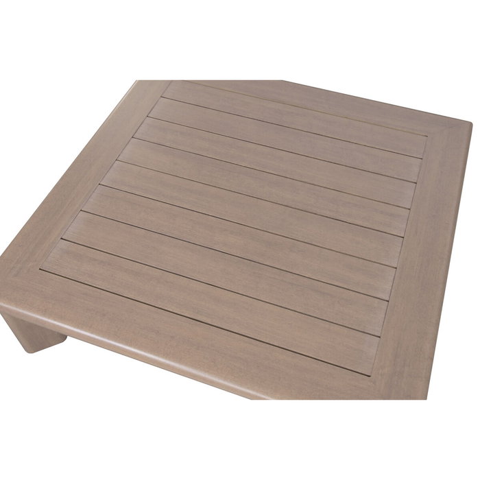 DKD Home Decor Set de Sofá Esquinero de 4 Piezas en Aluminio y Olefinas Marrón