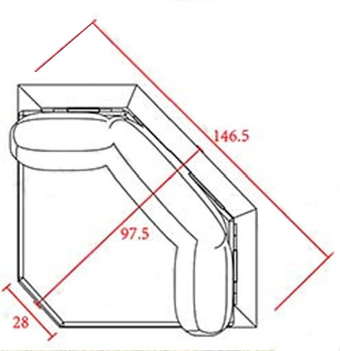 DKD Home Decor Sofá esquinero para Terraza y Jardín de Aluminio y Olefina, Marrón, 290x290x68 cm, Set de 4 Piezas