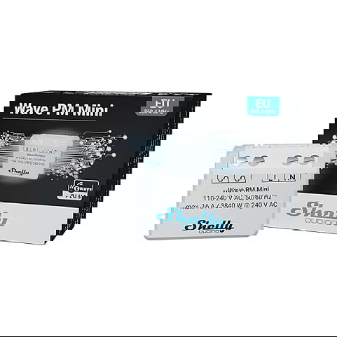 Shelly Relais Inteligente Wave PM Mini Z-Wave Shelly Relais Inteligente Wave PM Mini Z-Wave