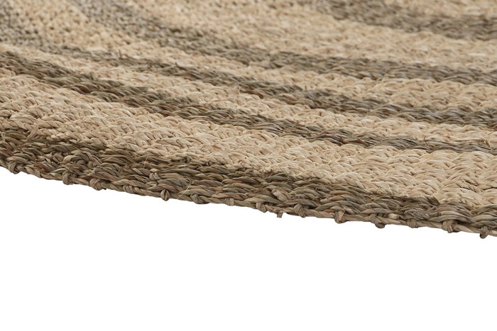 DKD Home Decor Alfombra Boho Beige Marron Seagrass Fibra Maiz 150 x 150 cm DKD Home Decor Alfombra Boho Beige Marron Seagrass Fibra Maiz 150 x 150 cm