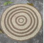 DKD Home Decor Alfombra Boho Beige Marron Seagrass Fibra Maiz 150 x 150 cm