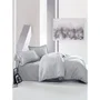 Juego de cama 220x240 cm + 2 fundas de almohada 60x60 cm - 100% Algodón Satén - Gris - MEN8681875218565