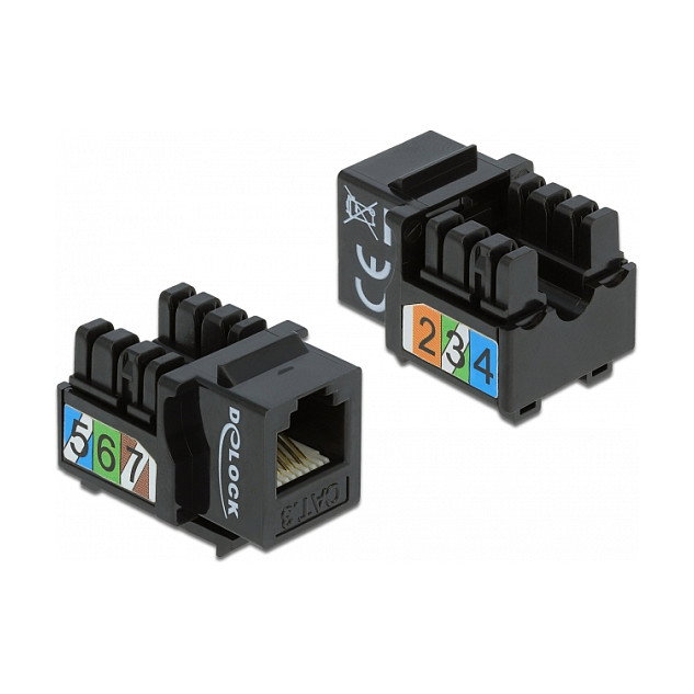 DeLOCK 86468 Módulo Keystone RJ12 hembra LSA Cat.3 UTP negro DeLOCK 86468 Módulo Keystone RJ12 hembra LSA Cat.3 UTP negro