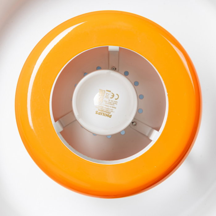 Lámpara Techo Naranja Metal-Cristal 35 X 35 X 16 cm