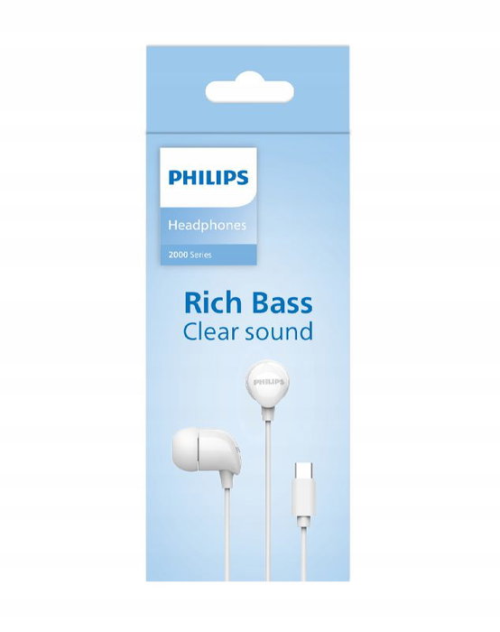 Philips Auricular In-Ear Tipo C con Micrófono - Blanco