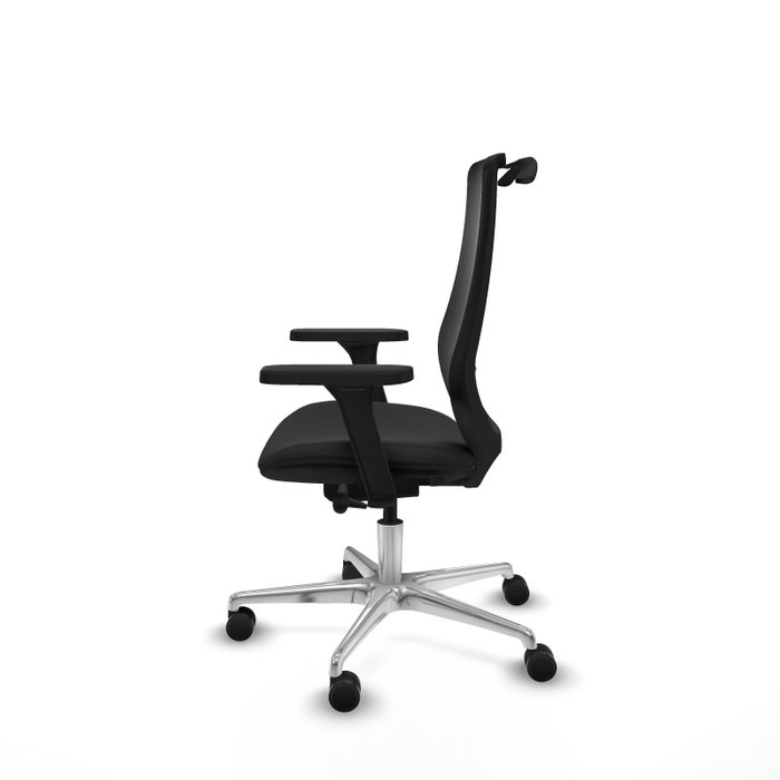 PIQUERAS Y CRESPO Silla de oficina Mardos con mecanismo Sincro/Traslack, Negro