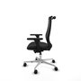 PIQUERAS Y CRESPO Silla de oficina Mardos con mecanismo Sincro/Traslack, Negro