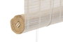 DKD Home Decor Estor Oriental Enrollable para Puerta Blanco Bambú/Poliéster 2 x 230 x 120 cm