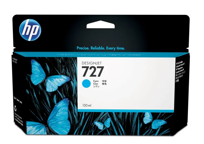 HP Cartucho de tinta DesignJet 727 cian de 130 ml HP Cartucho de tinta DesignJet 727 cian de 130 ml