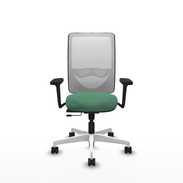 PIQUERAS Y CRESPO Silla de oficina Zulema Verde esmeralda y Blanco PIQUERAS Y CRESPO Silla de oficina Zulema Verde esmeralda y Blanco