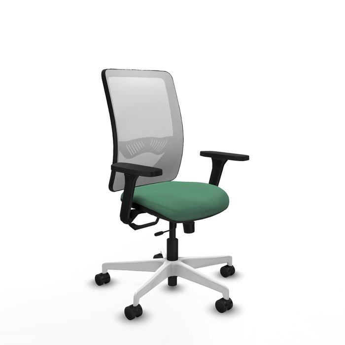 PIQUERAS Y CRESPO Silla de oficina Zulema Verde esmeralda y Blanco PIQUERAS Y CRESPO Silla de oficina Zulema Verde esmeralda y Blanco