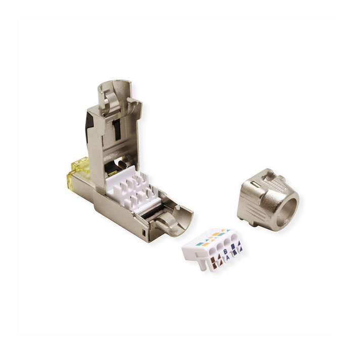 ROLINE Conector RJ-45 Feldkonfektionierbarer Cat.8 Class I Plata 21.17.3086 ROLINE Conector RJ-45 Feldkonfektionierbarer Cat.8 Class I Plata 21.17.3086