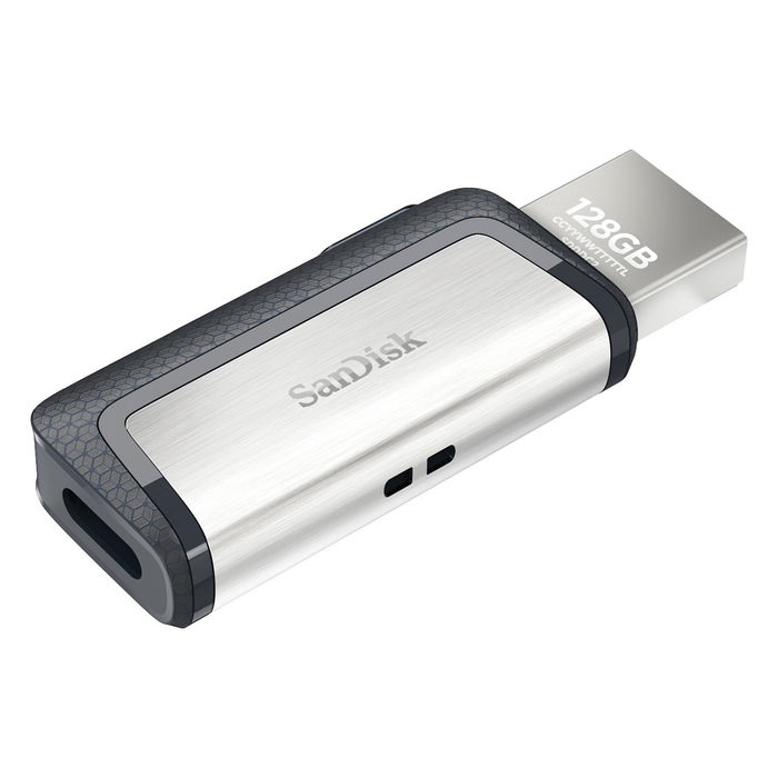 Sandisk Ultra Dual Drive Type-A/Type-C 128GB USB 3.1 Negro/Plata