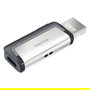 Sandisk Ultra Dual Drive Type-A/Type-C 128GB USB 3.1 Negro/Plata