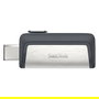 Sandisk Ultra Dual Drive Type-A/Type-C 128GB USB 3.1 Negro/Plata