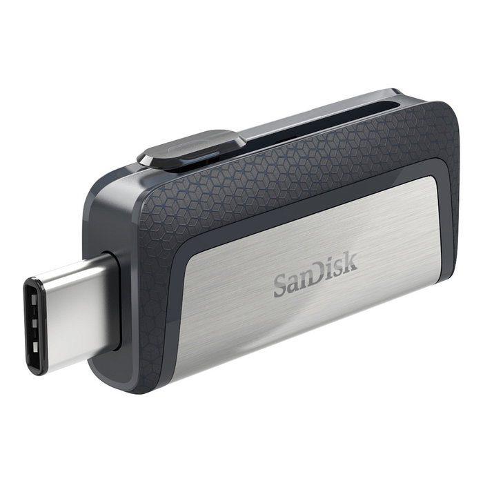 Sandisk Ultra Dual Drive Type-A/Type-C 128GB USB 3.1 Negro/Plata