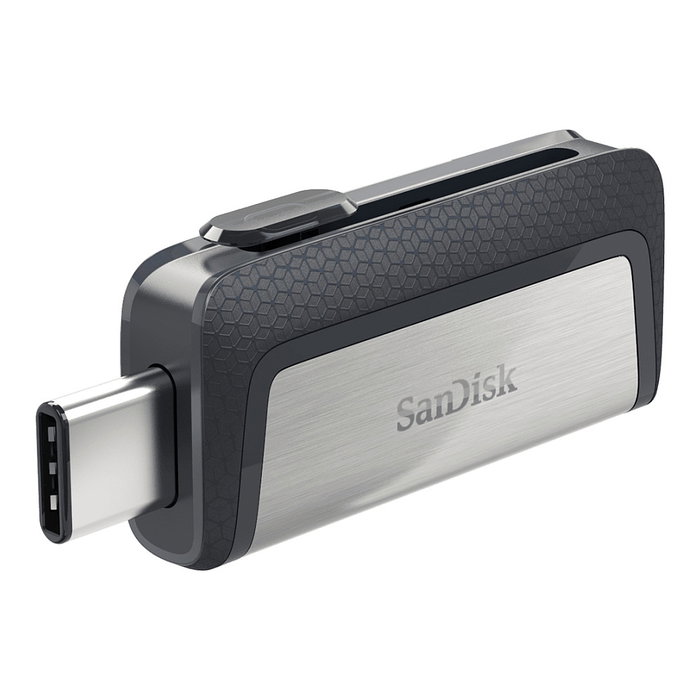 Sandisk Ultra Dual Drive Type-A/Type-C 128GB USB 3.1 Negro/Plata