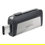 Sandisk Ultra Dual Drive Type-A/Type-C 128GB USB 3.1 Negro/Plata
