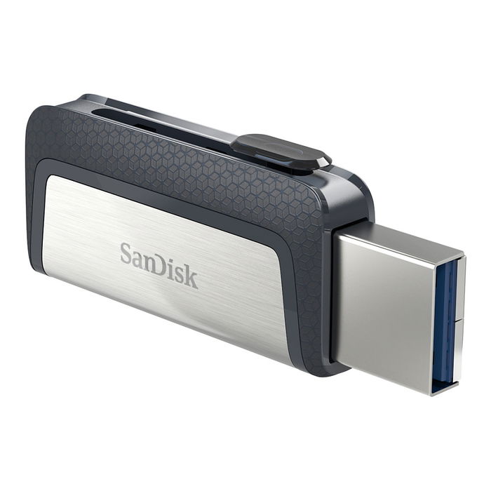 Sandisk Ultra Dual Drive Type-A/Type-C 128GB USB 3.1 Negro/Plata