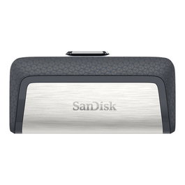Sandisk Ultra Dual Drive Type-A/Type-C 128GB USB 3.1 Negro/Plata