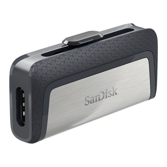 Sandisk Ultra Dual Drive Type-A/Type-C 128GB USB 3.1 Negro/Plata