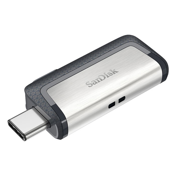 Sandisk Ultra Dual Drive Type-A/Type-C 128GB USB 3.1 Negro/Plata