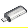 Sandisk Ultra Dual Drive Type-A/Type-C 128GB USB 3.1 Negro/Plata