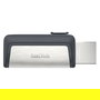 Sandisk Ultra Dual Drive Type-A/Type-C 128GB USB 3.1 Negro/Plata