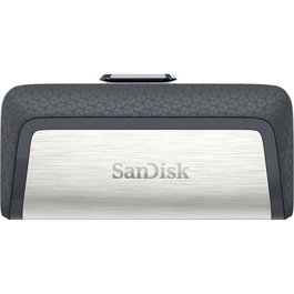 SanDisk - Ultra Dual Drive USB 3.2 Gen 1 (USB 3.1), 128 GB, Memorias USB con conexión USB Type-A y USB Type-C para ordenador y móvil, color negro y plata