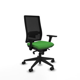 PIQUERAS Y CRESPO Silla de oficina Horna con mecanismo Sincro, Verde y Negro