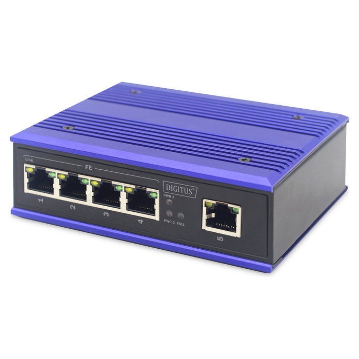Digitus Conmutador Fast Ethernet Industrial de 5 puertos DN-650105 Digitus Conmutador Fast Ethernet Industrial de 5 puertos DN-650105