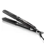 Haeger HS-45B.007A Plancha de Pelo con Vapor, Placas de Titanio, 6 Ajustes de Calor 140-230°C, Pantalla, Apagado Automático, Cable 2.5m, Negro