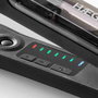Haeger HS-45B.007A Plancha de Pelo con Vapor, Placas de Titanio, 6 Ajustes de Calor 140-230°C, Pantalla, Apagado Automático, Cable 2.5m, Negro