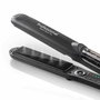 Haeger HS-45B.007A Plancha de Pelo con Vapor, Placas de Titanio, 6 Ajustes de Calor 140-230°C, Pantalla, Apagado Automático, Cable 2.5m, Negro
