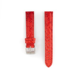 Tommy Hilfiger Correa de Piel Roja 15mm