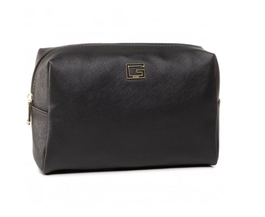 Nohea, Bolsa de tela, Gran cremallera superior, Negro, Para mujeres, 23 x 15 x 10 cm