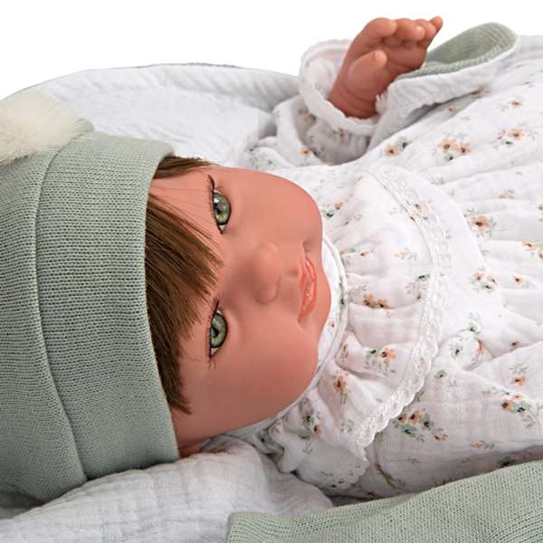 Muñecas Arias Muñeca Reborn 45 cm Paulina con Manta