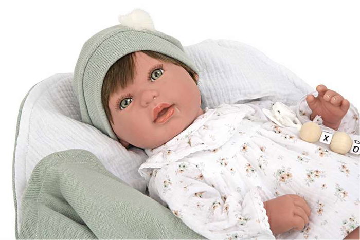 Muñecas Arias Muñeca Reborn 45 cm Paulina con Manta