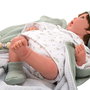 Muñecas Arias Muñeca Reborn 45 cm Paulina con Manta