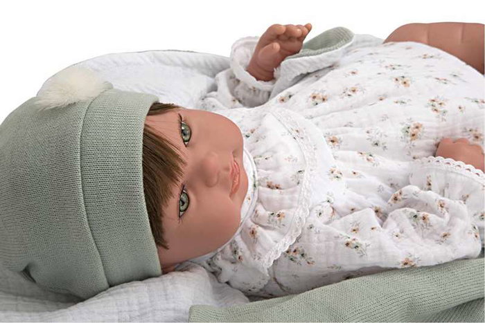 Muñecas Arias Muñeca Reborn 45 cm Paulina con Manta