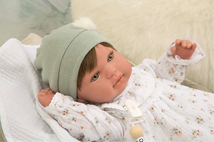 Muñecas Arias Muñeca Reborn 45 cm Paulina con Manta