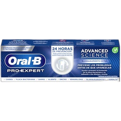 Oral-B PRO-EXPERT ADVANCED Pasta Dentífrica Blanqueamiento Extra para Manchas, Protección Integral & Esmalte Fuerte 75ml Oral-B PRO-EXPERT ADVANCED Pasta Dentífrica Blanqueamiento Extra para Manchas, Protección Integral & Esmalte Fuerte 75ml