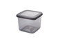 Hermia BNMPOLYAS12-5KAS Set de 12 Cajas de Almacenaje de Plástico, 550ml cada una, Color Antracita