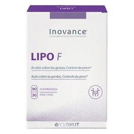 INOVANCE Lipo F 90 Comp. Complemento alimenticio a base de extractos de plantas, carnitina, zinc y cromo