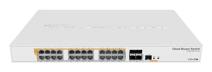 MikroTik CRS328-24P-4S+RM Switch de 28 Puertos con 24 RJ45 PoE y 4 SFP+