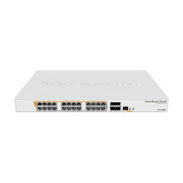 MikroTik CRS328-24P-4S+RM Switch Gestionado 24 Puertos Gigabit Ethernet PoE+ 4 Puertos SFP+ Montaje en Rack